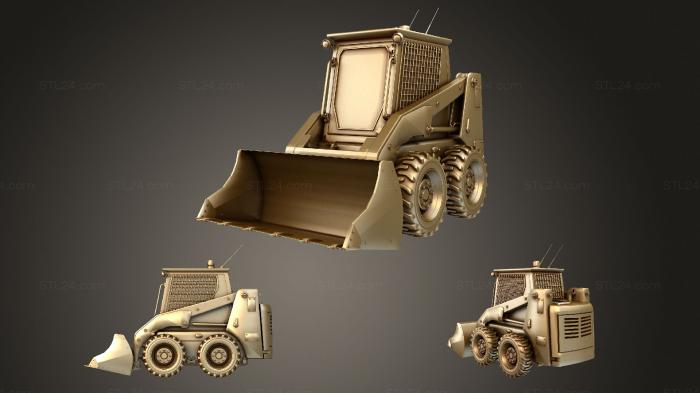 Vehicles (Skid Steer Loader, CARS_3423) 3D models for cnc
